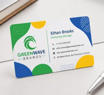 White Plastic Business Cards