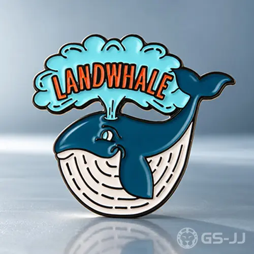 Funny Blue Whale Enamel Pins Funny Blue Whale Enamel Pins