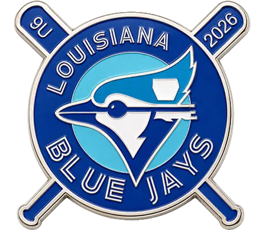 Official Louisiana Blue Jays Baseball Trading Pin