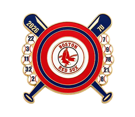 Boston Red Sox 7U Player Number Spinner Trading Pin