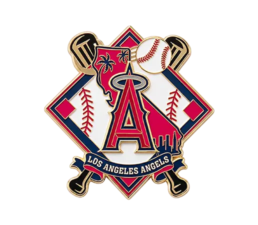 Los Angeles Angels Diamond Palm Tree Trading Pin