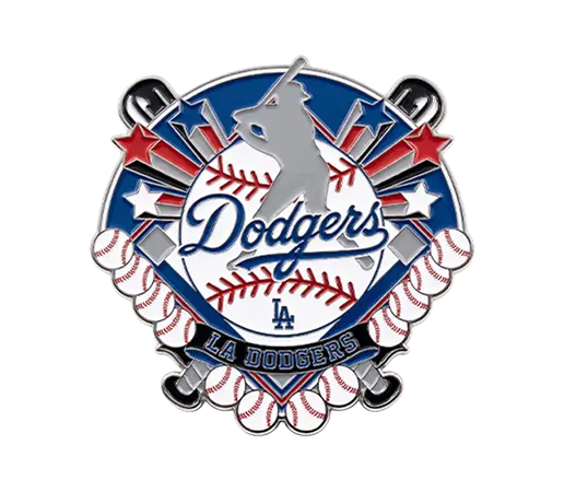 Los Angeles Dodgers Numbered Border Trading Pin