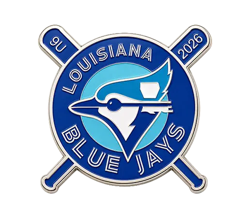 Official Louisiana Blue Jays Baseball Trading Pin