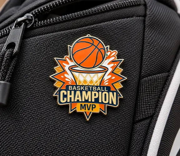 Basketball Champion MVP Custom Trading Pin