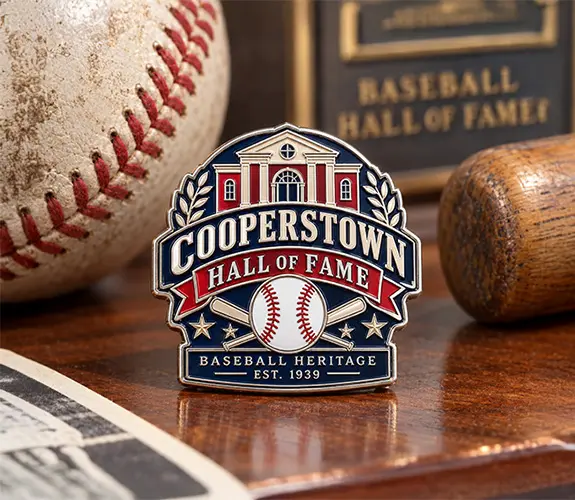 Cooperstown Hall of Fame Baseball Heritage Trading Pin