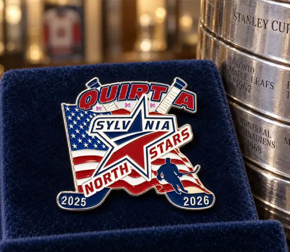 Sylvania North Stars Custom Hockey Trading Pin