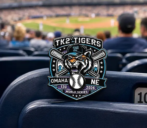 TK2 Tigers Omaha World Series 2026 Trading Pin