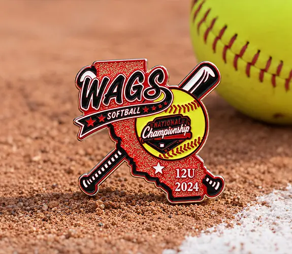 Softball Trading Pins