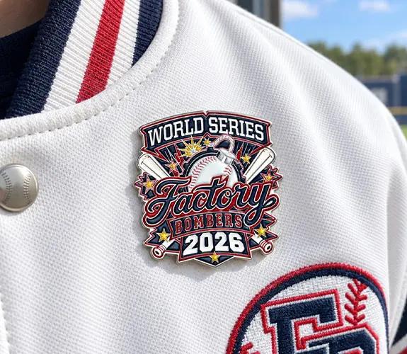 World Series Factory Bombers 2026 Trading Pin