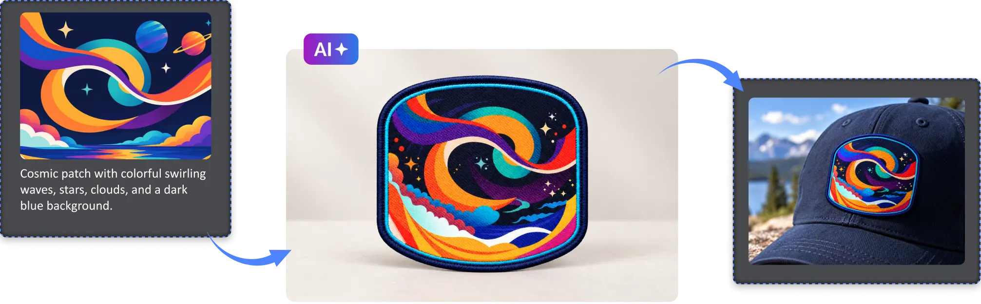 AI Generated Cosmic Patch AI Generated Cosmic Patch