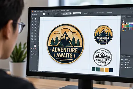 Enamel pin design