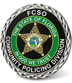 fcso community policing division custom challenge coin