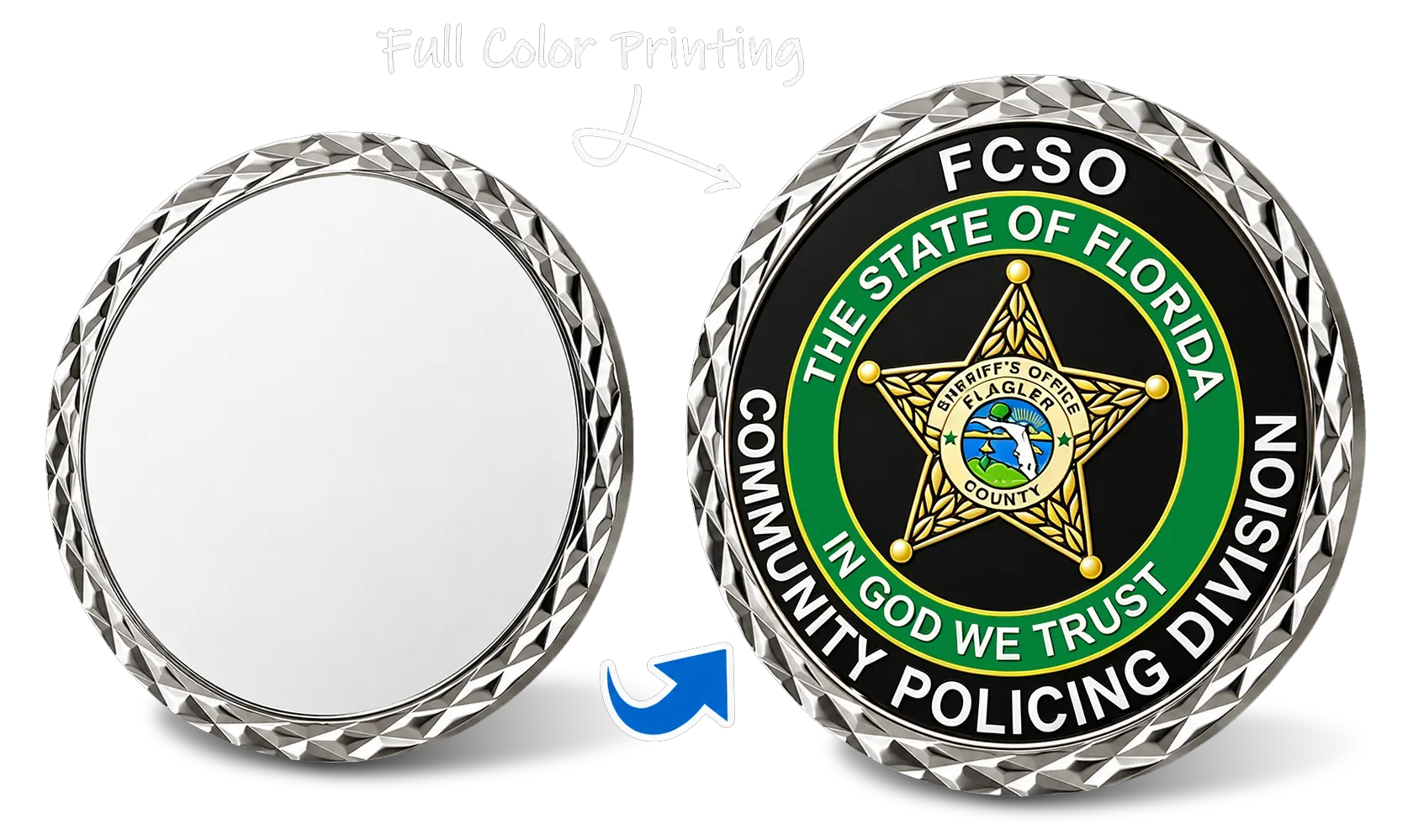 fcso community policing division custom challenge coin