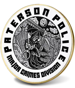 paterson police major crimes division custom challenge coin
