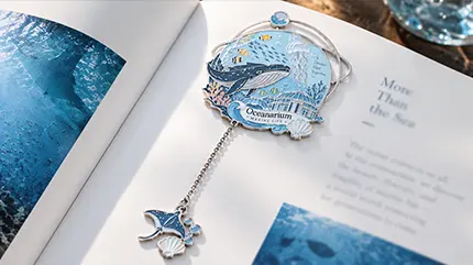 Metal Bookmarks with Charms Metal Bookmarks with Charms