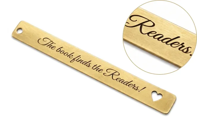 Engraved Metal Bookmarks Engraved Metal Bookmarks