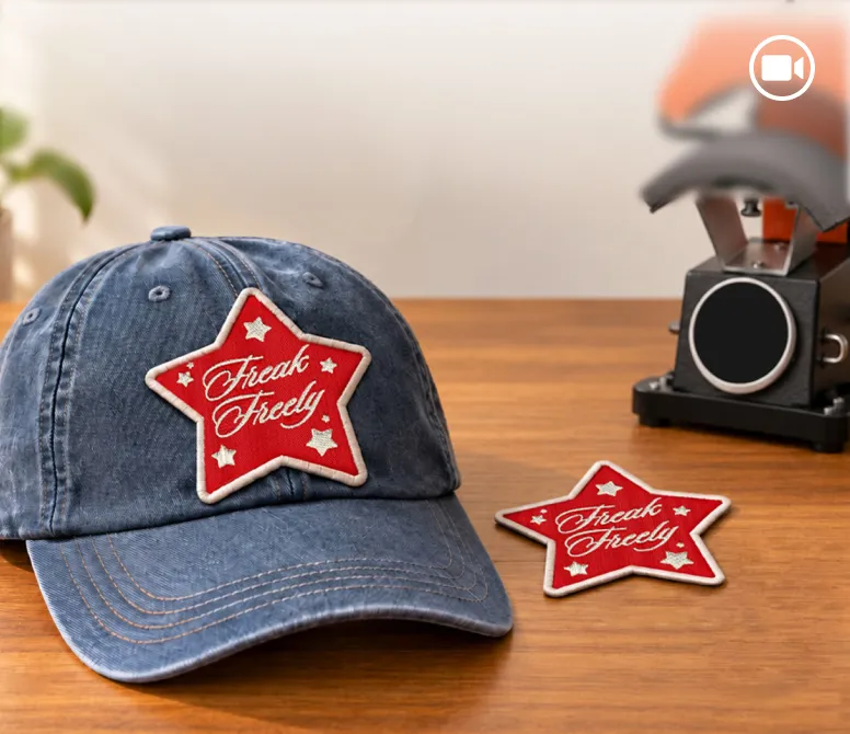 How To Iron On Embroidered Patches with A Heat Press