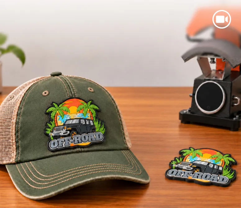 How To Iron On PVC Patches with A Heat Press