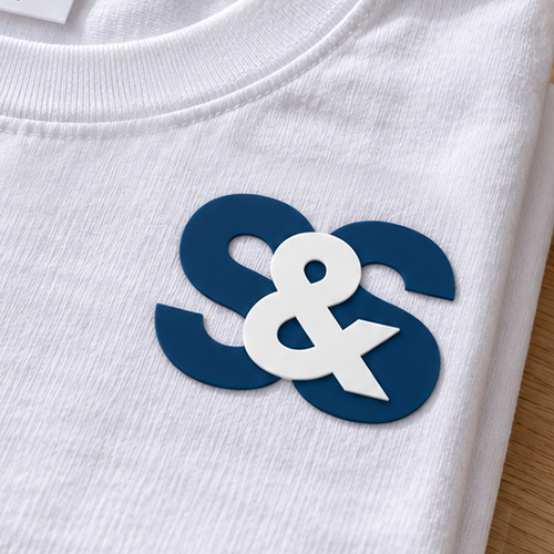3D Silicone Letter Logo Patches