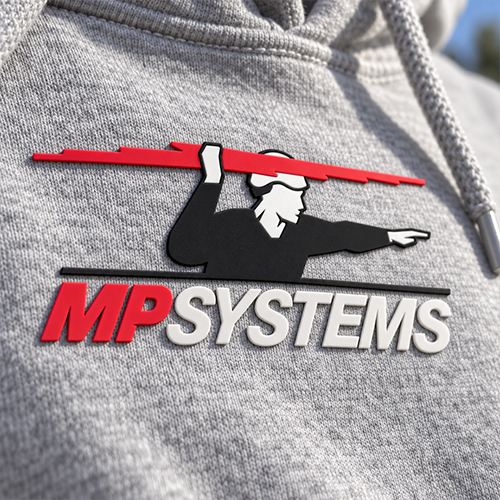 Custom 3D Silicone Workwear Logo Patches