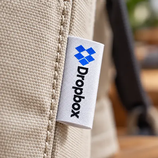 Custom Woven Labels for Dropbox Custom Woven Labels for Dropbox