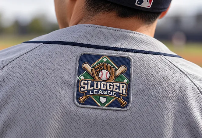 custom sew-on patches on jersey
