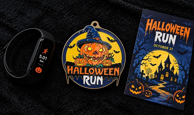 Custom Medals Designed for Halloween Run