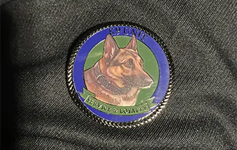 German Shepherd Portrait K9 Honor Coin