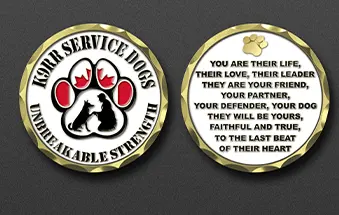 K9RR Service Dog Unbreakable Strength Coin