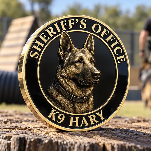 Sheriff's Office K9 Hary Challenge Coin