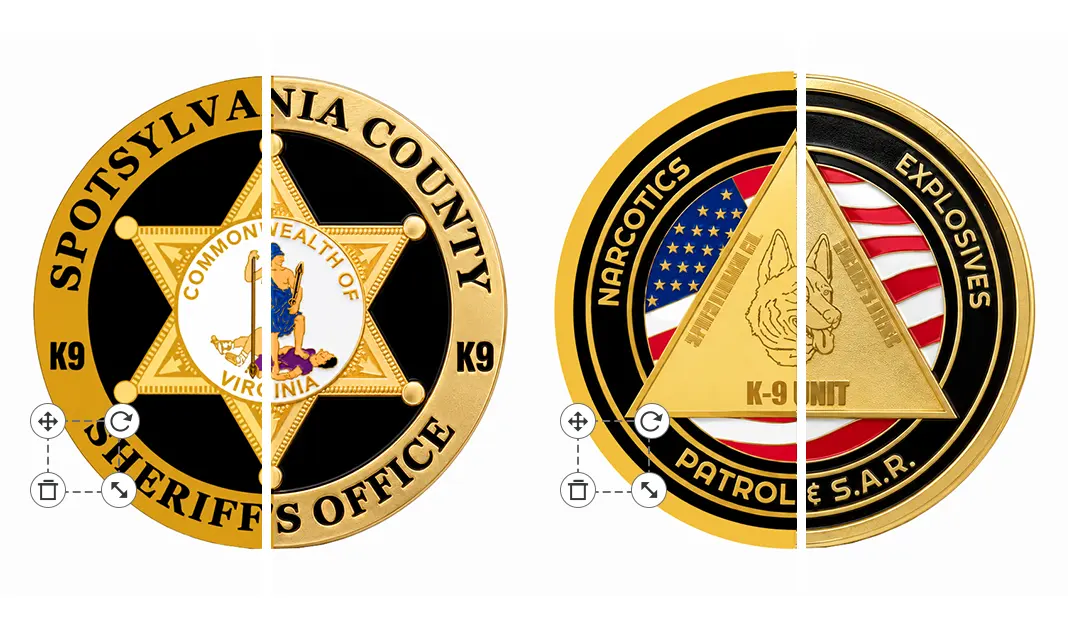 Sheriff Office K9 Unit Challenge Coins
