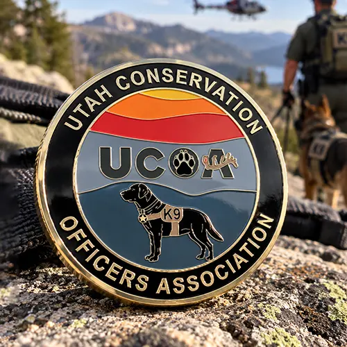 UCOA Wildlife Protection K9 Patrol Coin