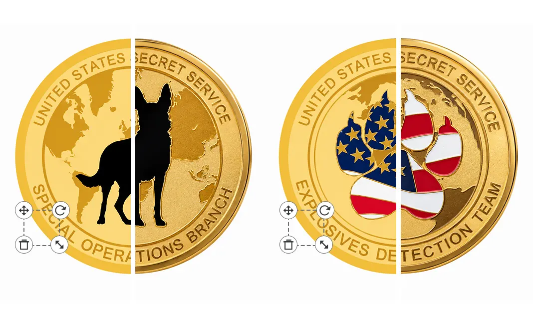 Special Operations K9 Unit Challenge Coins