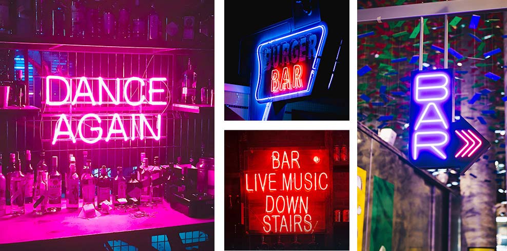 neon bar signs