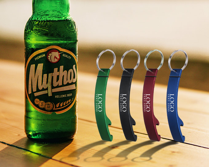 Four Colors Custom Bottle Opener Keychains