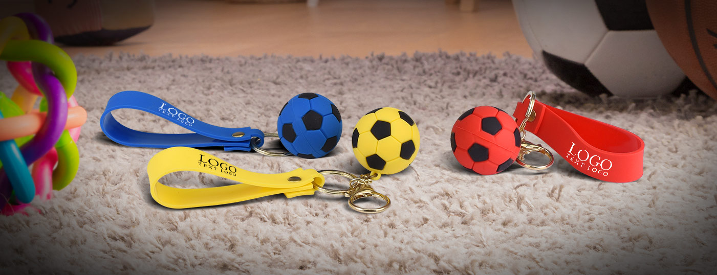 Soccer Ball Wrist Strap Key Chain