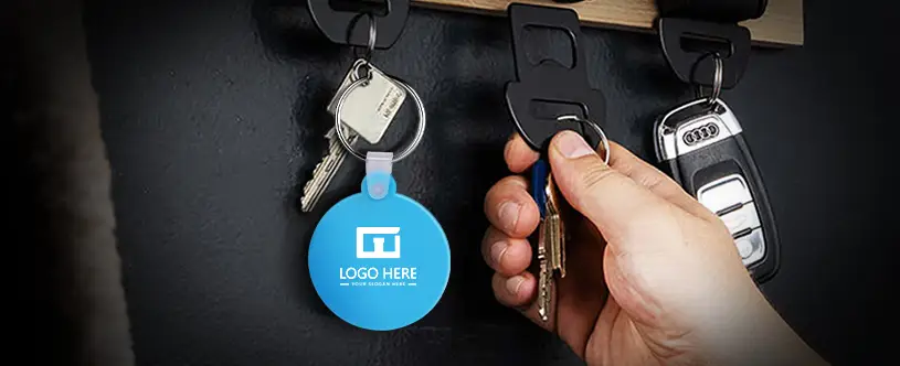 Round Silicone Keychain Detail