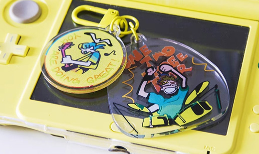custom cartoon acrylic keychains