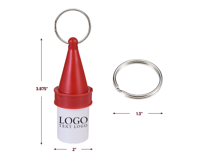 Promotional Floating Keychain Size