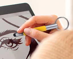 6-In-1 Tool Stylus Twist Pen With Keychain For Writing