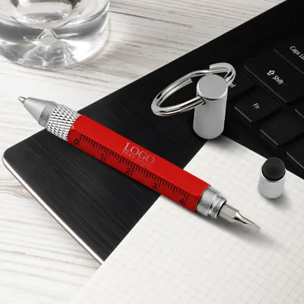 6-In-1 Tool Stylus Twist Pen With Keychain For You