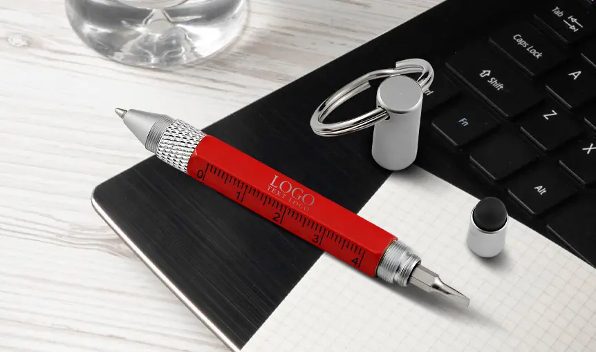 6-In-1 Tool Stylus Twist Pen With Keychain For Your Customers