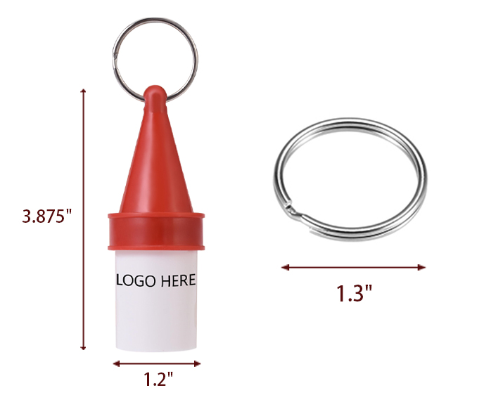 Promotional Floating Keychain Size