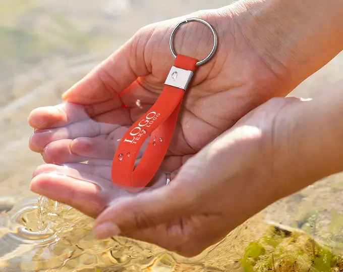 Durable Silicone Wristband Keychain