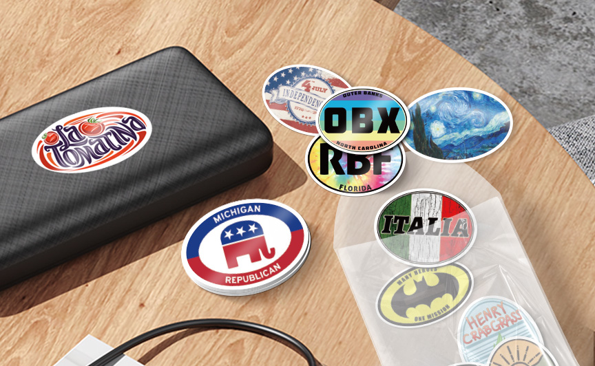 Oval Stickers