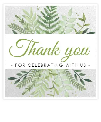 Custom Thank you logo stickers