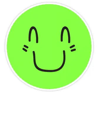 Custom smile face Laptop Stickers