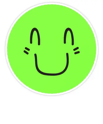 Custom smile face Laptop Stickers