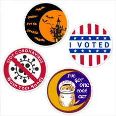 Vorlagen für Kreisaufkleber