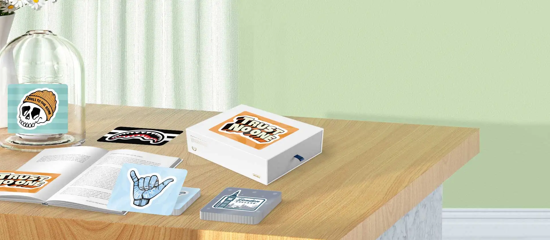 Aufkleber mit abgerundeten Ecken